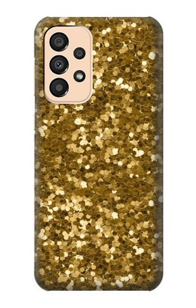 S3388 Gold Glitter Graphic Print Case Cover Custodia per Samsung Galaxy A33 5G