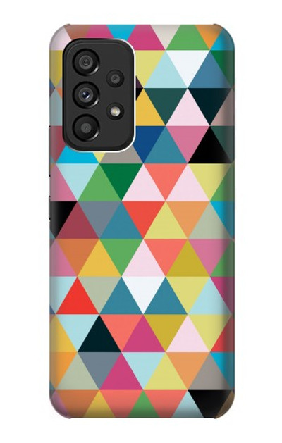 S3049 Triangles Vibrant Colors Case Cover Custodia per Samsung Galaxy A53 5G