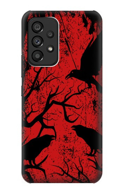 S3325 Crow Black Blood Tree Case Cover Custodia per Samsung Galaxy A53 5G