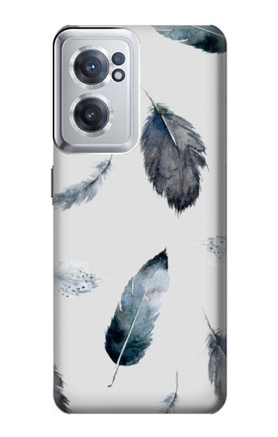 S3085 Feather Paint Pattern Case Cover Custodia per OnePlus Nord CE 2 5G