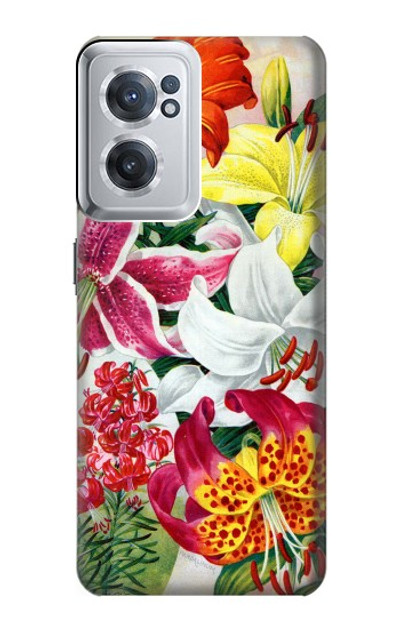 S3205 Retro Art Flowers Case Cover Custodia per OnePlus Nord CE 2 5G