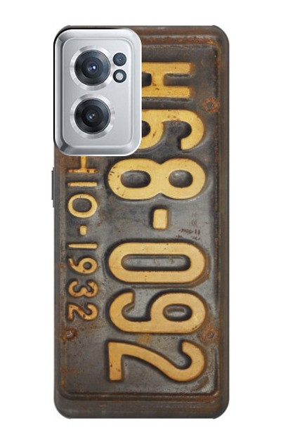 S3228 Vintage Car License Plate Case Cover Custodia per OnePlus Nord CE 2 5G