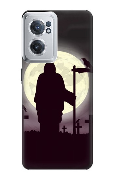 S3262 Grim Reaper Night Moon Cemetery Case Cover Custodia per OnePlus Nord CE 2 5G