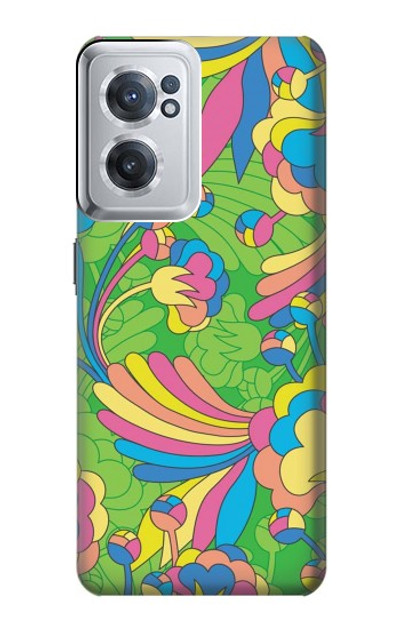 S3273 Flower Line Art Pattern Case Cover Custodia per OnePlus Nord CE 2 5G