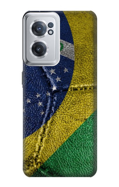 S3297 Brazil Flag Vintage Football Graphic Case Cover Custodia per OnePlus Nord CE 2 5G