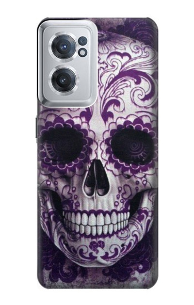 S3582 Purple Sugar Skull Case Cover Custodia per OnePlus Nord CE 2 5G