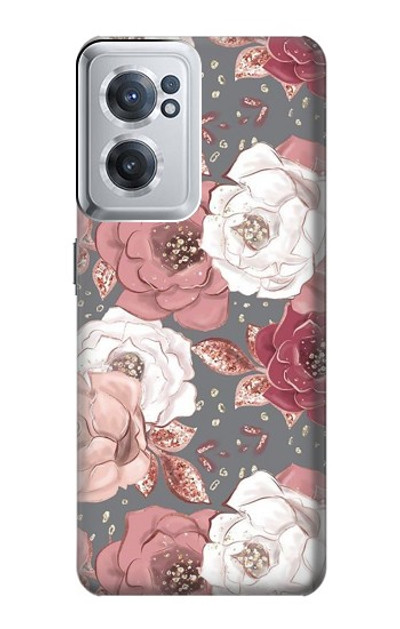 S3716 Rose Floral Pattern Case Cover Custodia per OnePlus Nord CE 2 5G