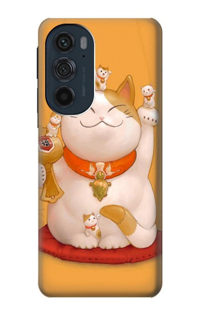 S1217 Maneki Neko Lucky Cat Case Cover Custodia per Motorola Edge 30 Pro