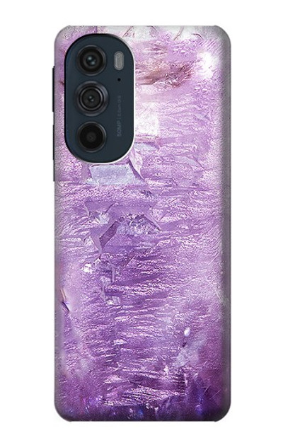 S2690 Amethyst Crystals Graphic Printed Case Cover Custodia per Motorola Edge 30 Pro