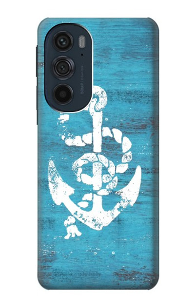 S3053 Marine Anchor Blue Case Cover Custodia per Motorola Edge 30 Pro