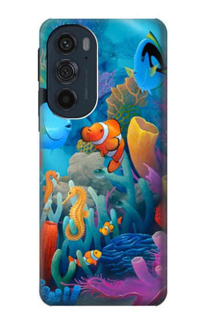 S3227 Underwater World Cartoon Case Cover Custodia per Motorola Edge 30 Pro