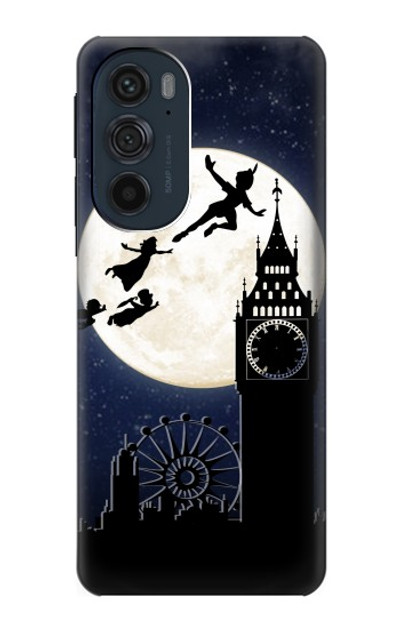 S3249 Peter Pan Fly Full Moon Night Case Cover Custodia per Motorola Edge 30 Pro