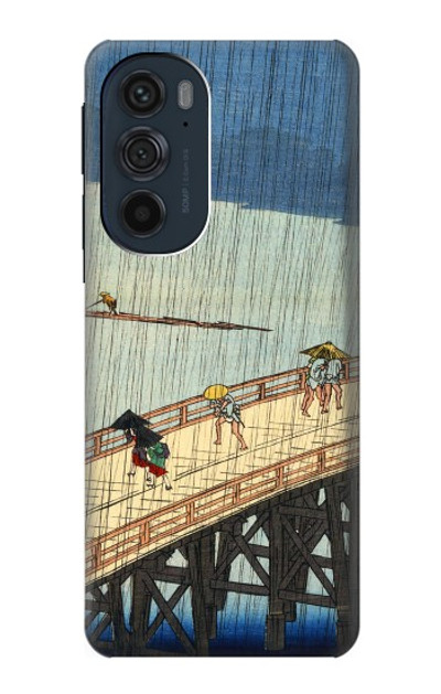 S3347 Utagawa Hiroshige Sudden shower Case Cover Custodia per Motorola Edge 30 Pro