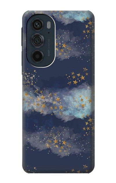 S3364 Gold Star Sky Case Cover Custodia per Motorola Edge 30 Pro