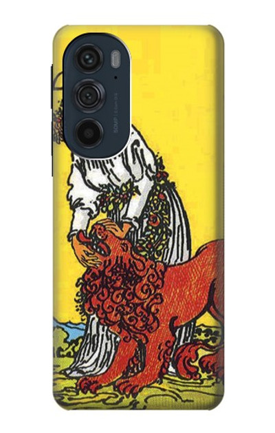 S3458 Strength Tarot Card Case Cover Custodia per Motorola Edge 30 Pro