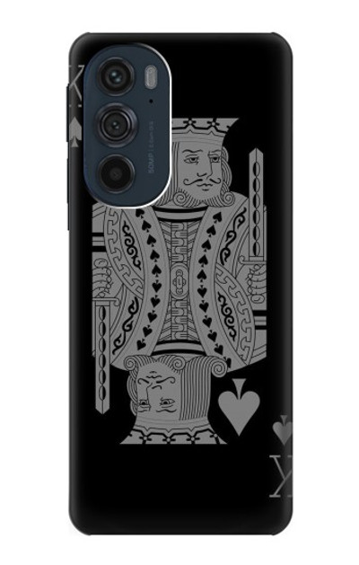 S3520 Black King Spade Case Cover Custodia per Motorola Edge 30 Pro
