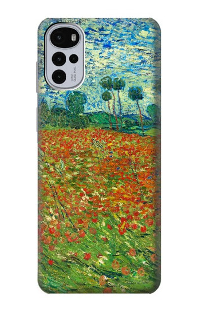 S2681 Field Of Poppies Vincent Van Gogh Case Cover Custodia per Motorola Moto G22