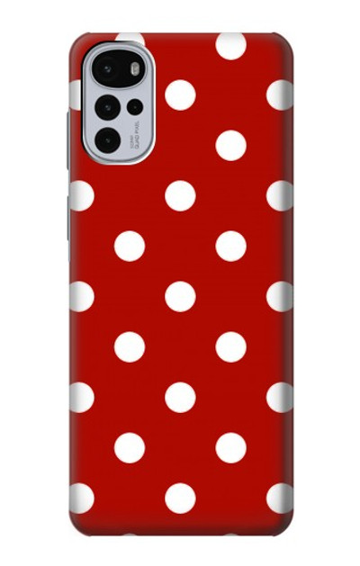 S2951 Red Polka Dots Case Cover Custodia per Motorola Moto G22