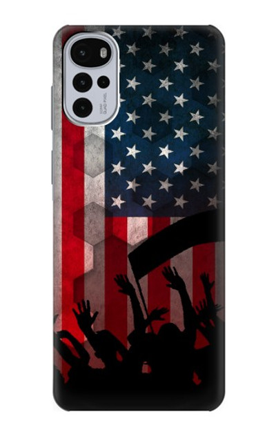 S2989 USA America Soccer Case Cover Custodia per Motorola Moto G22