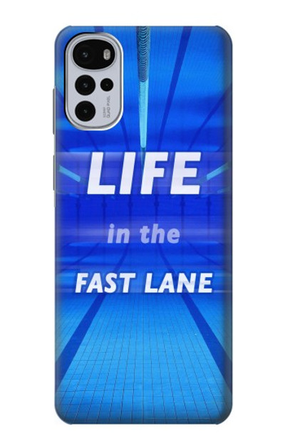 S3136 Life in the Fast Lane Swimming Pool Case Cover Custodia per Motorola Moto G22