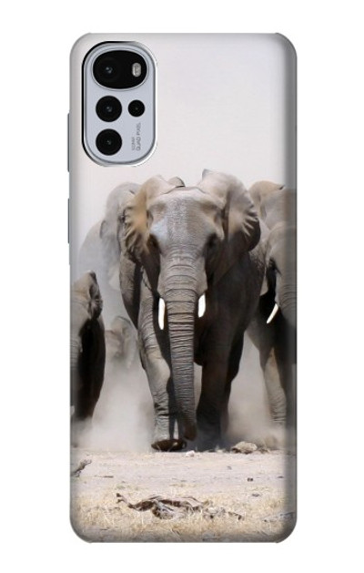 S3142 African Elephant Case Cover Custodia per Motorola Moto G22