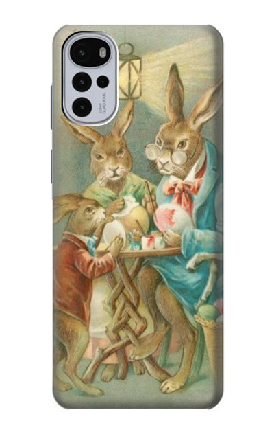 S3164 Easter Rabbit Family Case Cover Custodia per Motorola Moto G22