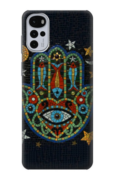 S3175 Hamsa Hand Mosaics Case Cover Custodia per Motorola Moto G22