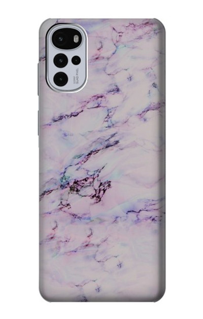 S3215 Seamless Pink Marble Case Cover Custodia per Motorola Moto G22