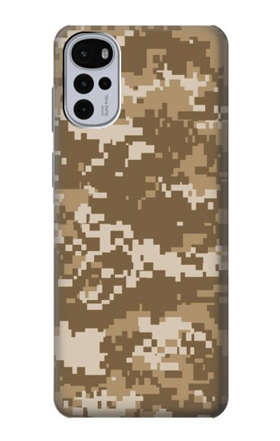 S3294 Army Desert Tan Coyote Camo Camouflage Case Cover Custodia per Motorola Moto G22