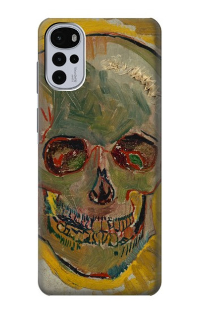 S3359 Vincent Van Gogh Skull Case Cover Custodia per Motorola Moto G22