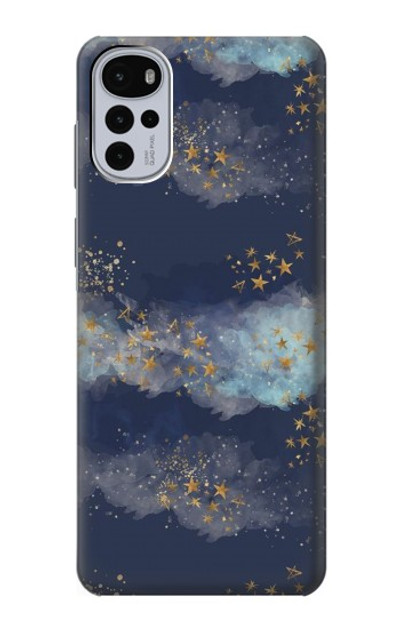 S3364 Gold Star Sky Case Cover Custodia per Motorola Moto G22