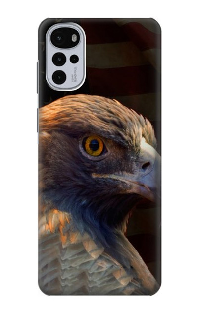 S3376 Eagle American Flag Case Cover Custodia per Motorola Moto G22