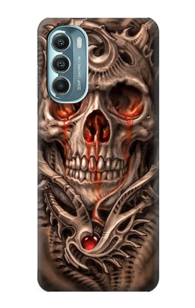 S1675 Skull Blood Tattoo Case Cover Custodia per Motorola Moto G Stylus 5G (2022)