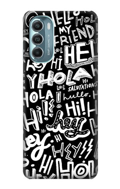 S2744 Hey Hi Hello Art Pattern Case Cover Custodia per Motorola Moto G Stylus 5G (2022)