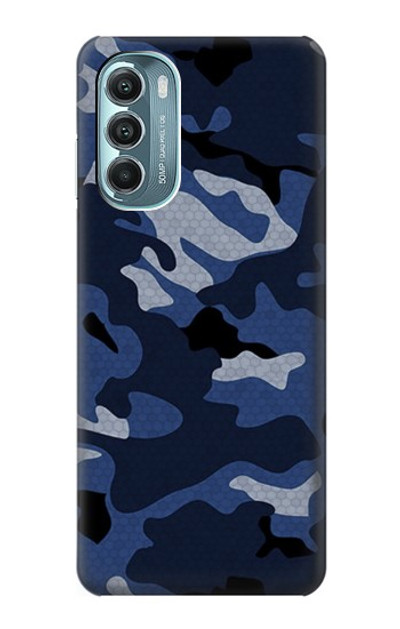 S2959 Navy Blue Camo Camouflage Case Cover Custodia per Motorola Moto G Stylus 5G (2022)