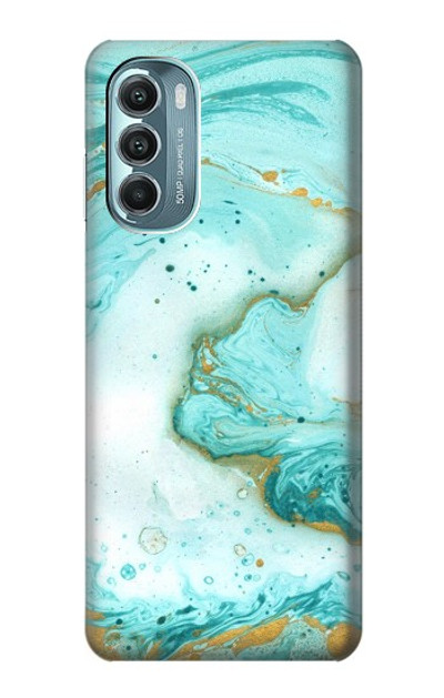 S3399 Green Marble Graphic Print Case Cover Custodia per Motorola Moto G Stylus 5G (2022)