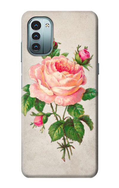 S3079 Vintage Pink Rose Case Cover Custodia per Nokia G11, G21