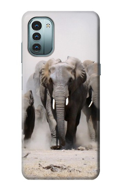 S3142 African Elephant Case Cover Custodia per Nokia G11, G21