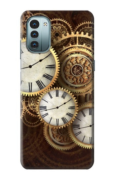 S3172 Gold Clock Live Case Cover Custodia per Nokia G11, G21