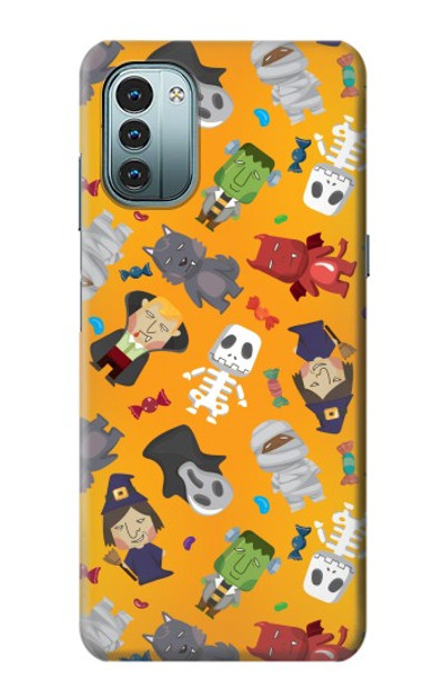 S3275 Cute Halloween Cartoon Pattern Case Cover Custodia per Nokia G11, G21