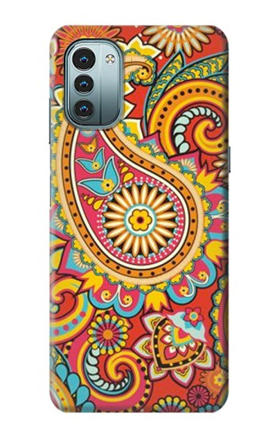 S3402 Floral Paisley Pattern Seamless Case Cover Custodia per Nokia G11, G21