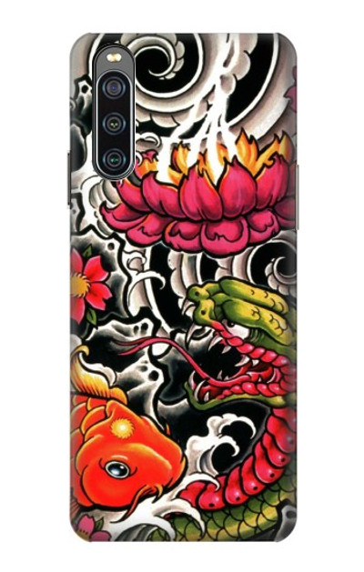 S0605 Yakuza Tattoo Case Cover Custodia per Sony Xperia 10 IV