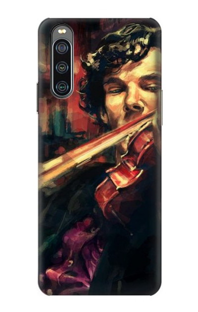 S0723 Violin Art Paint Case Cover Custodia per Sony Xperia 10 IV S0723 Violin Art Paint Case Cover Custodia per Sony Xperia 10 IV