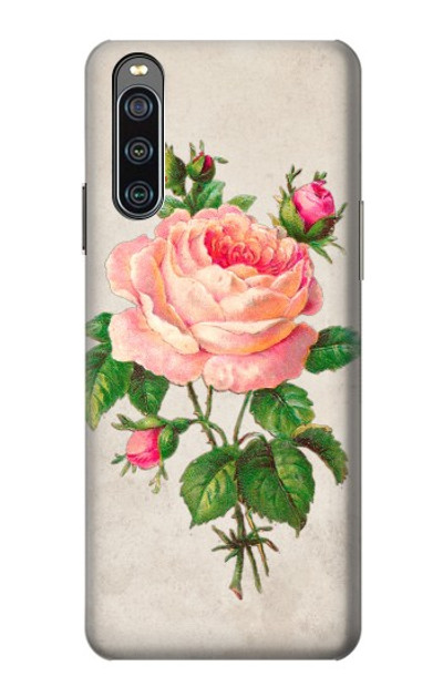 S3079 Vintage Pink Rose Case Cover Custodia per Sony Xperia 10 IV S3079 Vintage Pink Rose Case Cover Custodia per Sony Xperia 10 IV
