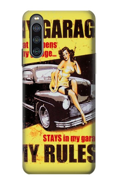 S3198 My Garage Pinup Girl Case Cover Custodia per Sony Xperia 10 IV