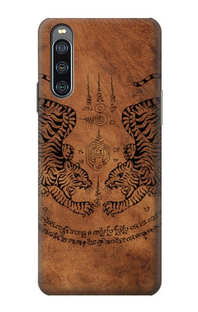 S3209 Sak Yant Twin Tiger Case Cover Custodia per Sony Xperia 10 IV