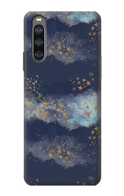 S3364 Gold Star Sky Case Cover Custodia per Sony Xperia 10 IV