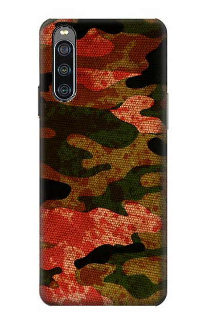 S3393 Camouflage Blood Splatter Case Cover Custodia per Sony Xperia 10 IV