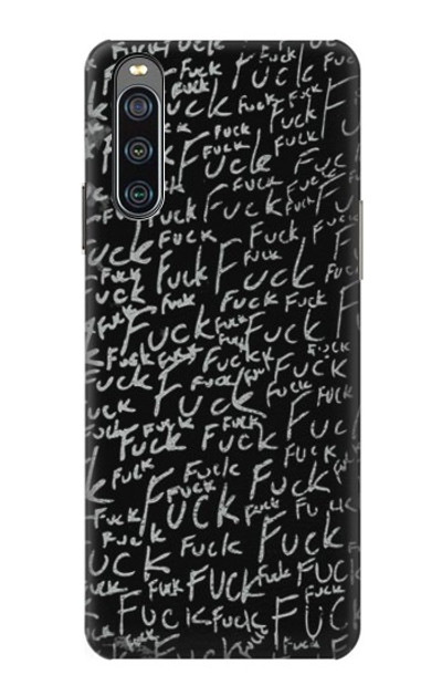 S3478 Funny Words Blackboard Case Cover Custodia per Sony Xperia 10 IV
