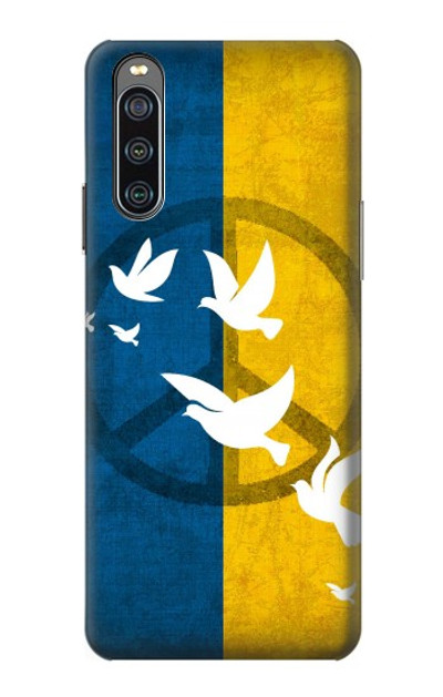 S3857 Peace Dove Ukraine Flag Case Cover Custodia per Sony Xperia 10 IV